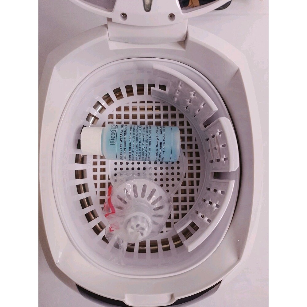 iSonic D7910B Digital Ultrasonic Cleaner 0.75L Jewelry Eyeglasses Watch - Picture 6 of 9